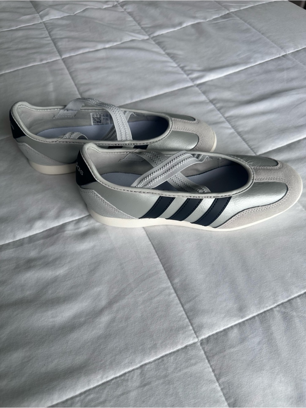 adidas Women's White and Black Mary Jane Sneakers
